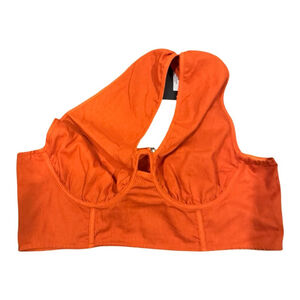 Pretty Little Things plus rust One shoulder corset Top NWT Size UK/18/US 14